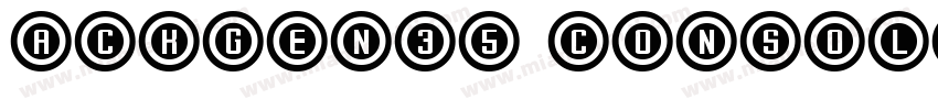 ackGen35 Console字体转换
